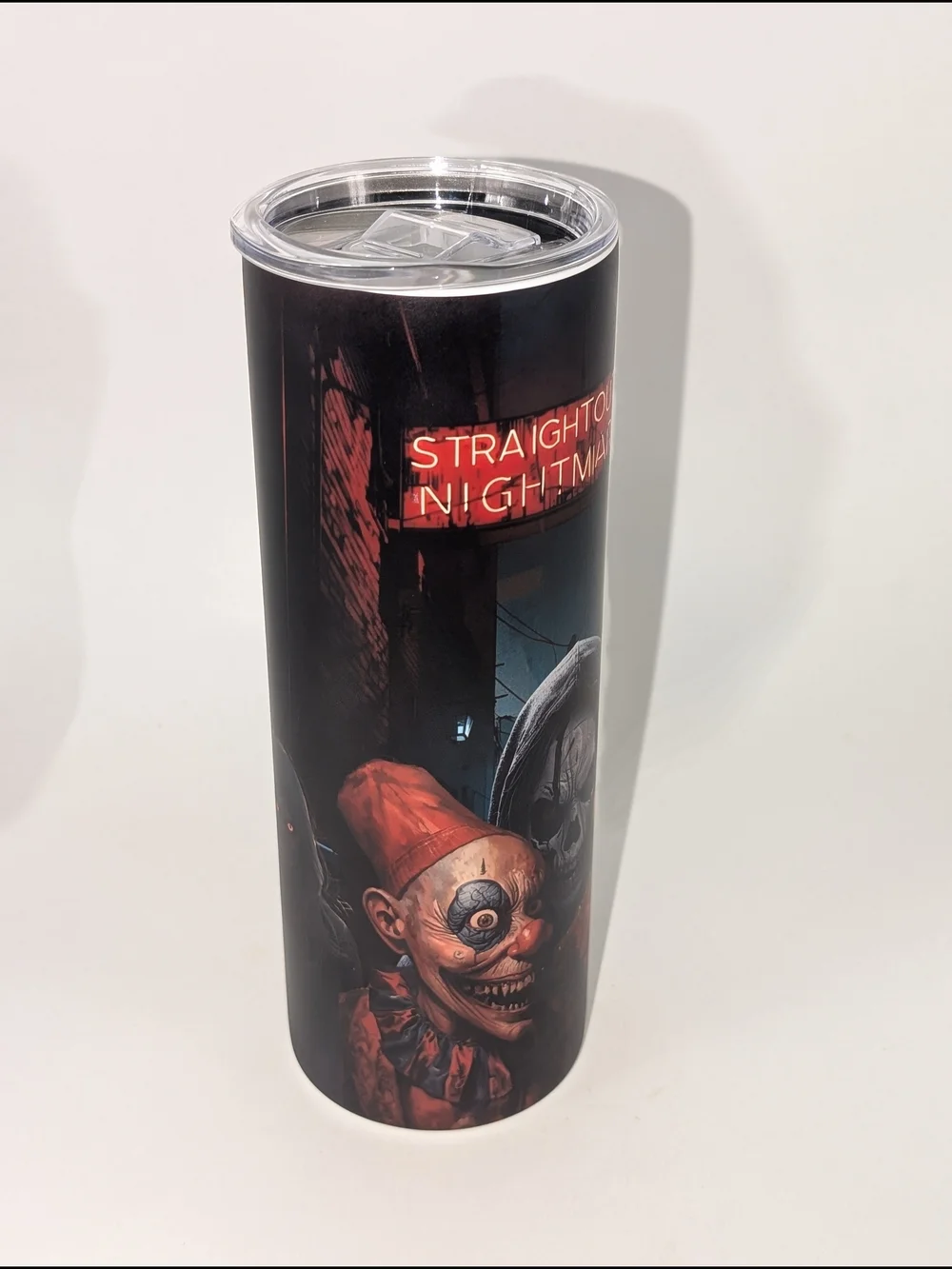 Straight Outta Nightmares Horror Skull Tumbler - 20oz Stainless Steel